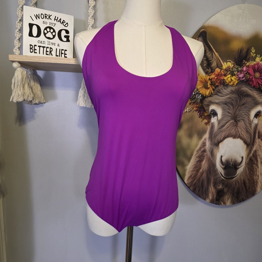 Ralph Lauren Purple Label Luanne Scuba Bodysuit Size‎ 16 XL